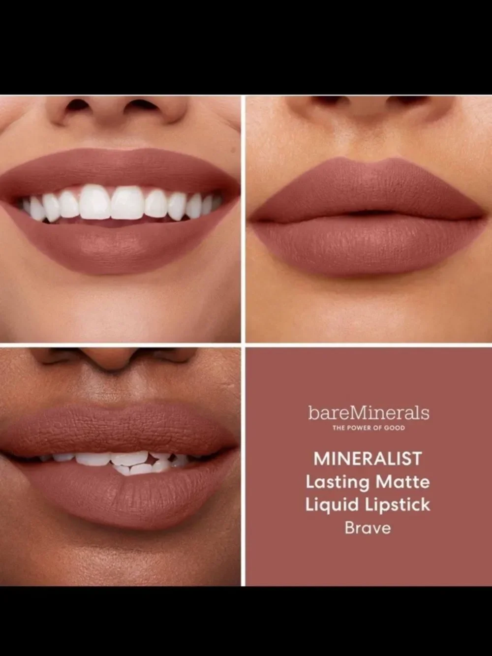 🌻 BARE MINERALS Brave Lasting Matte Liquid Lipstick New FullSz